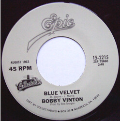 Bobby Vinton Blue Velvet / Blue On Blue USED VINYL 7INCH SINGLE REISSUE