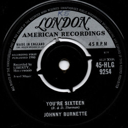 Johnny Burnette You're Sixteen USED VINYL 7INCH 45 RPM SINGLE