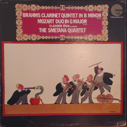 Johannes Brahms / Wolfgang Amadeus Mozart / Vladimír Říha (2) / Smetana Quartet Clarinet Quintet In B Minor Op.115 / Duo In G Minor K.423 Vinyl LP USE