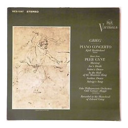 Edvard Grieg / Kjell Bækkelund / Oslo Filharmoniske Orkester Piano Concerto, Music From Peer Gynt Vinyl LP USED