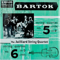 Béla Bartók / Juilliard String Quartet String Quartet No. 5 In Bb (1934), String Quartet No. 6 In D (1939) Vinyl LP USED