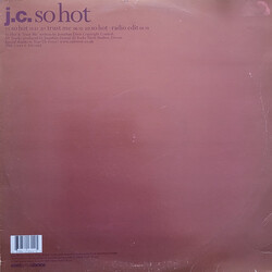 J.C. So Hot VINYL 12" USED