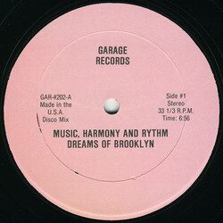 Brooklyn Dreams / Phreek Music, Harmony And Rhythm / Weekend USED VINYL 12INCH 33 S RPM UNOFFICIAL RELEASE