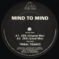Mind To Mind (2) Zen / Tribal Trance USED VINYL 12INCH 33 S RPM