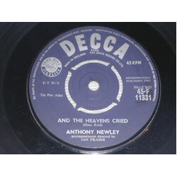 Anthony Newley And The Heavens Cried / Lonely Boy And Pretty Girl USED VINYL 7INCH 45 RPM SINGLE