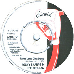 Rocky Sharpe & The Replays Rama Lama Ding Dong USED VINYL 7INCH 45 RPM SINGLE