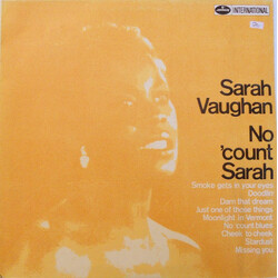 Sarah Vaughan No 'count Sarah Vinyl LP USED