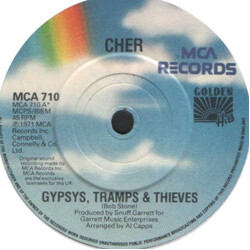 Cher Gypsys, Tramps & Thieves / Dark Lady USED VINYL 7INCH 45 RPM SINGLE
