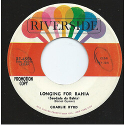 Charlie Byrd Longing For Bahia (Saudade Da Bahia) USED VINYL 7INCH PROMO
