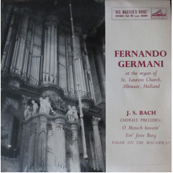 Fernando Germani J.S.Bach: Chorale Preludes Vinyl 7" USED
