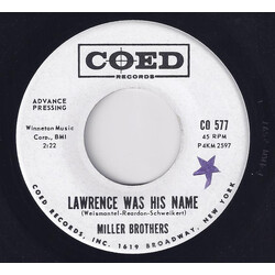Miller Brothers (5) Lawrence Was His Name Vinyl 7" USED