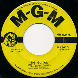 Sam Taylor And His Orchestra Big Guitar Vinyl 7" USED