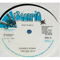 Trevor Levy / Fancy Black Simmer Down / Higglers Business Vinyl 12" USED