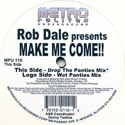 Rob Dale Make Me Come USED VINYL 12INCH
