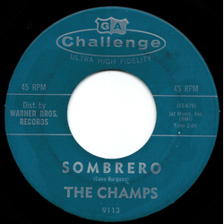 The Champs Sombrero Vinyl 7" USED