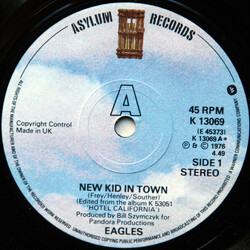 Eagles New Kid In Town USED VINYL 7INCH 45 RPM SINGLE