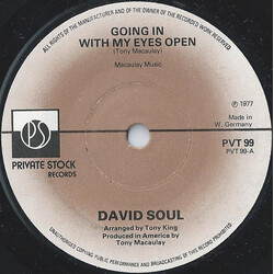 David Soul Going In With My Eyes Open USED VINYL 7INCH 45 RPM SINGLE