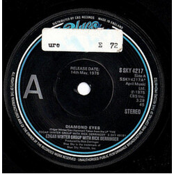 The Edgar Winter Group / Rick Derringer Diamond Eyes USED VINYL 7INCH 45 RPM PROMO