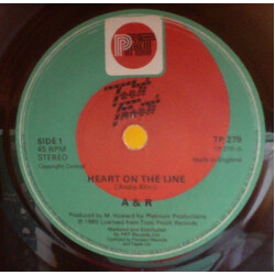 A & R Heart On The Line / Do It USED VINYL 7INCH