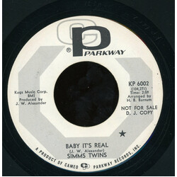 Sims Twins Baby It's Real USED VINYL 7INCH 45 RPM SINGLE PROMO