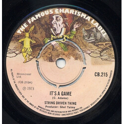 String Driven Thing It's A Game USED VINYL 7INCH 45 RPM SINGLE