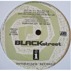 Blackstreet Booti Call / I Like The Way You Work USED VINYL 12INCH 33 S RPM PROMO