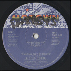 Lionel Richie Dancing On The Ceiling USED VINYL 7INCH 45 RPM SINGLE PROMO