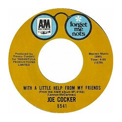Joe Cocker With A Little Help From My Friends / Delta Lady USED VINYL 7INCH 45 RPM SINGLE STYRENE