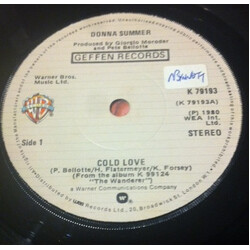 Donna Summer Cold Love USED VINYL 7INCH 45 RPM SINGLE