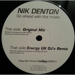 Nik Denton Go Ahead With The Music VINYL 12" USED