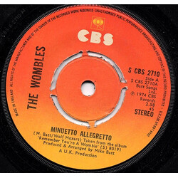 The Wombles Minuetto Allegretto VINYL 7" USED