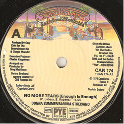 Donna Summer / Barbra Streisand No More Tears (Enough Is Enough) USED VINYL 7INCH 45 RPM SINGLE