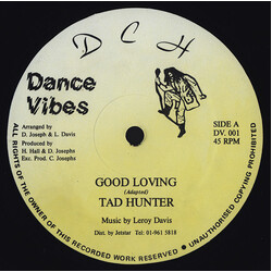 Tad Hunter / Top Cat Good Loving / Mental Hospital / Love Mi Ses USED VINYL 12INCH 45 RPM