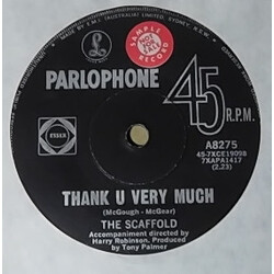 Scaffold Thank U Very Much USED VINYL 7INCH 45 RPM SINGLE