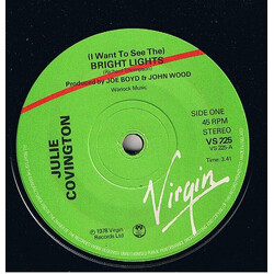Julie Covington (I Want To See The) Bright Lights USED VINYL 7INCH 45 RPM SINGLE STEREO