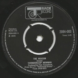 Thunderclap Newman The Reason USED VINYL 7INCH 45 RPM SINGLE