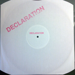 Declaration Declaration USED VINYL 12INCH WHITE LABEL