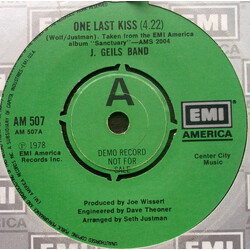 The J. Geils Band One Last Kiss USED VINYL 7INCH 45 RPM SINGLE PROMO