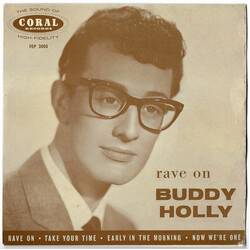 Buddy Holly Rave On USED VINYL 7INCH 45 RPM EP REPRESS