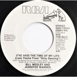 Bill Medley / Jennifer Warnes (I've Had) The Time Of My Life USED VINYL 7INCH 45 RPM PROMO