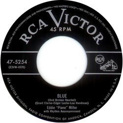 Eddie "Piano" Miller Blue (And Broken Hearted) USED VINYL 7INCH 45 RPM SINGLE
