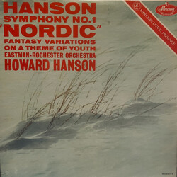 Howard Hanson / Eastman-Rochester Orchestra Symphony No. 1 "Nordic" / Fantasy Variations On A Theme Of Youth Vinyl LP USED