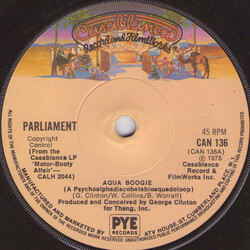 Parliament Aqua Boogie (A Psychoalphadiscobetabioaquadoloop) USED VINYL 7INCH 45 RPM