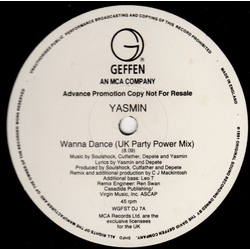 Yasmin (2) Wanna Dance - CJ Mackintosh Mixes Vinyl 12" USED