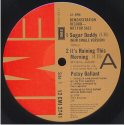 Patsy Gallant Sugar Daddy / It's Raining This Morning VINYL 12" USED
