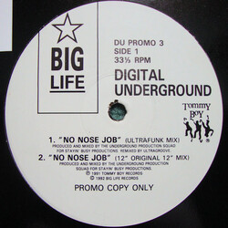 Digital Underground No Nose Job VINYL 12" USED