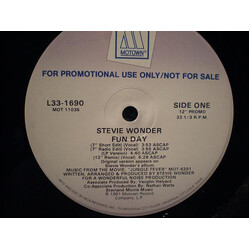 Stevie Wonder Fun Day Vinyl 12" USED