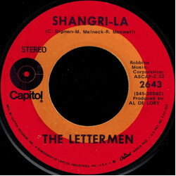 The Lettermen Shangri-La USED VINYL 7INCH 45 RPM SINGLE