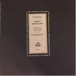 Ludwig van Beethoven / The London Philharmonic Orchestra / Sir John Barbirolli / Fritz Kreisler Violin Concerto In D, Op. 61 Vinyl LP USED