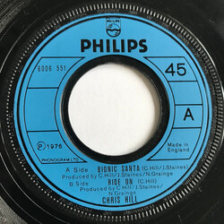 Chris Hill Bionic Santa USED VINYL 7INCH SINGLE 45 RPM